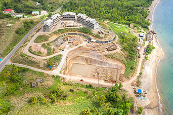 Доминиканский курорт: ход строительства от 5 июня 2019 - вид с воздуха на юг
