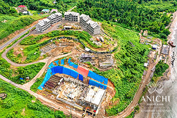 Ход строительства Anichi Resort & Spa от 21 октября 2019: вид с воздуха