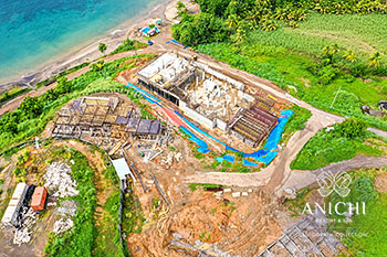 Ход строительства Anichi Resort & Spa от 21 октября 2019: вид с воздуха на здания 1,2,3 и D