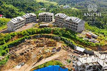 Ход строительства Anichi Resort & Spa от 28 ноября 2019: здания 1 и 2