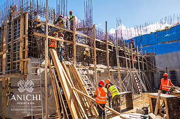 Ход строительства Anichi Resort & Spa от 28 ноября 2019: строители