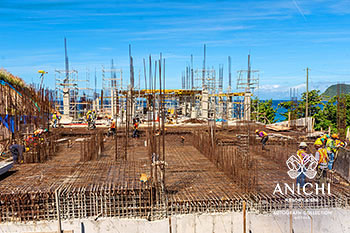 Ход строительства Anichi Resort & Spa от 24 января 2020: здание D с видом на Карибское море