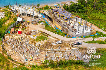 Ход строительства Anichi Resort & Spa от 14 февраля 2020: здания 1, 2, 3 и D