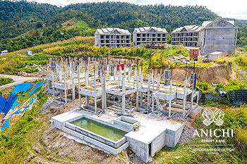 Ход строительства Anichi Resort & Spa от 14 февраля 2020: второй уровень здания 3