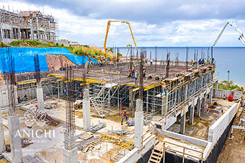 Ход строительства Anichi Resort & Spa от 23 марта 2020: строительные работы