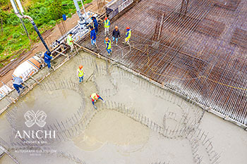 Ход строительства Anichi Resort & Spa от 23 марта 2020: строители