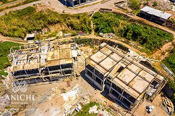 April 22, 2020 Construction Update: Aerial View of Buildings 1 and 2