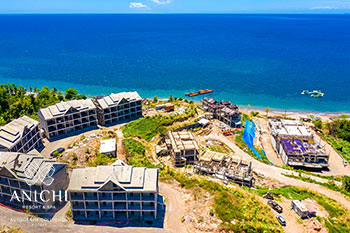 Ход строительства Anichi Resort & Spa от 22 апреля 2020: вид на Карибское море