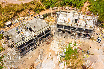 May 22, 2020 Construction Update: Aerial View of Buildings 1 and 2