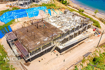 Ход строительства Anichi Resort & Spa от 22 мая 2020: вид с воздуха на здание D
