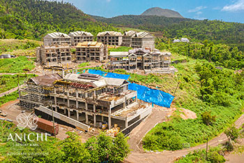 Ход строительства Anichi Resort & Spa от 3 июля 2020: вид с воздуха