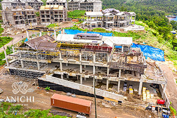 Ход строительства Anichi Resort & Spa от 24 июля 2020: вид с севера на здание D