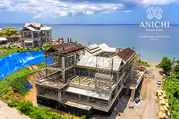 Ход строительства Anichi Resort & Spa от 24 августа 2020: вид с воздуха на здание D