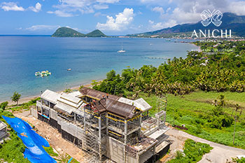 Ход строительства Anichi Resort & Spa от 24 августа 2020: здание D с видом на Карибское море