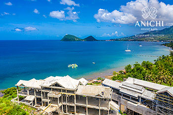 Ход строительства Anichi Resort & Spa от 23 сентября 2020: здание 3 с видом на Карибское море
