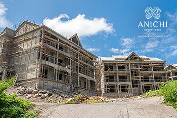 Ход строительства Anichi Resort & Spa от 24 августа 2020: здания 1 и 2