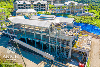 Ход строительства Anichi Resort & Spa от 20 октября 2020: вид с воздуха на здание D