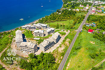 Ход строительства Anichi Resort & Spa от 20 октября 2020: вид с воздуха на карибский курорт
