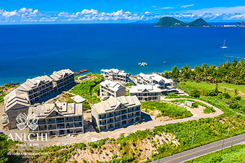 Ход строительства Anichi Resort & Spa от 20 октября 2020: курорт на Доминике с видом на Карибское море