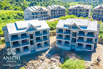 Ход строительства Anichi Resort & Spa от 26 ноября 2020: здания 1 и 2