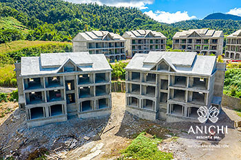 Ход строительства Anichi Resort & Spa на декабрь 2020 года: здания 1 и 2