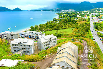 January 2021 Construction Update of Anichi Resort & Spa: Aerial View to the North of Dominica