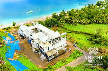 January 2021 Construction Update of Anichi Resort & Spa: Aerial View of Building D