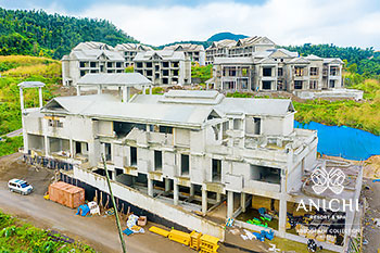 January 2021 Construction Update of Anichi Resort & Spa: South View of the Building D