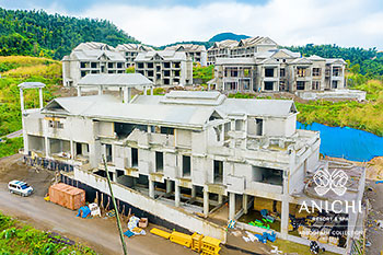 Ход строительства Anichi Resort & Spa за январь 2021: южный вид здания D