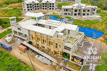 February 2021 Construction Update of Anichi Resort & Spa: Aerial View of Building D