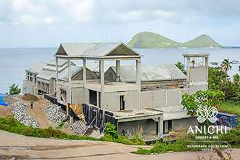 February 2021 Construction Update of Anichi Resort & Spa: North View of the Building D