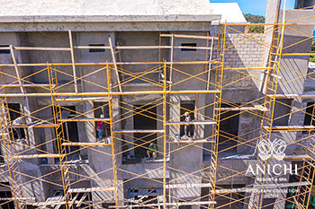 March 2021 Construction Update of Anichi Resort & Spa: North Wall of the Building D