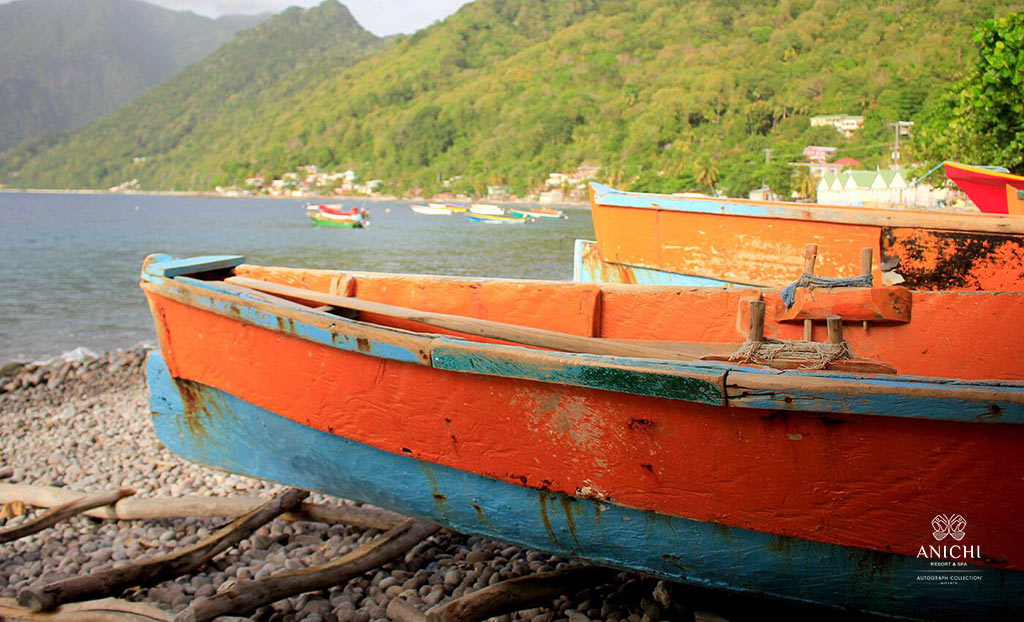 Pirogues de pêcheurs - La Gallérie de la Dominique – Anichi Resort & Spa