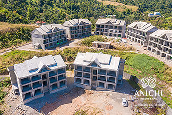 Ход строительства Anichi Resort & Spa за март 2021: здания 1 и 2