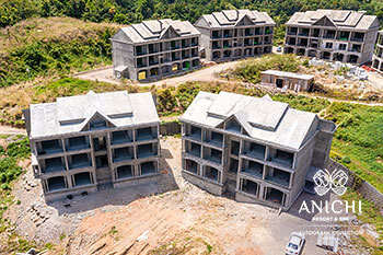 April 2021 Construction Update of Anichi Resort & Spa: Buildings 1 and 2