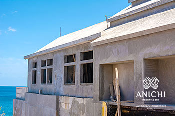 May 2021 Construction Update of Anichi Resort & Spa: South Wall of Building D