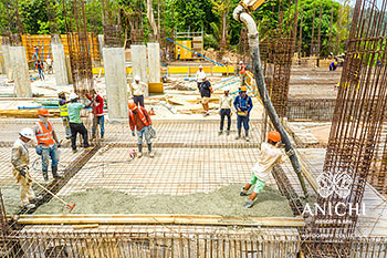 May 2021 Construction Update of Anichi Resort & Spa: Aerial View of Block A