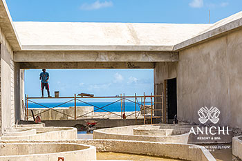 June 2021 Construction Update of Anichi Resort & Spa: Sea View from Building D