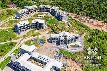 Ход строительства Anichi Resort & Spa за июнь 2021: вид с воздуха