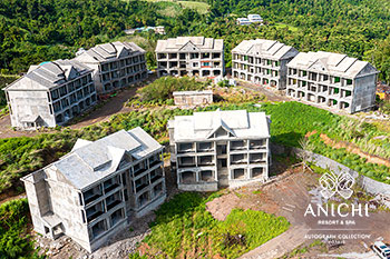 Ход строительства Anichi Resort & Spa за июль 2021: здание 1 и 2
