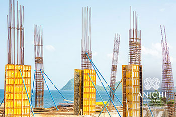 Ход строительства Anichi Resort & Spa за июль 2021: вид на Карибское море