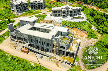August 2021 Construction Update of Anichi Resort & Spa: Building D
