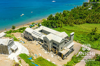 August 2021 Construction Update of Anichi Resort & Spa: Aerial View of the Building D