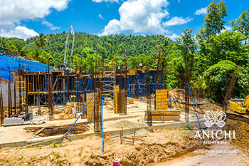 August 2021 Construction Update of Anichi Resort & Spa: Block A