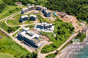 September 2021 Construction Update of Anichi Resort & Spa: Aerial View of the Construction Site