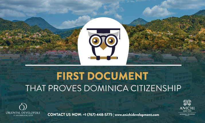 First Document that Proves Dominica Citizenship