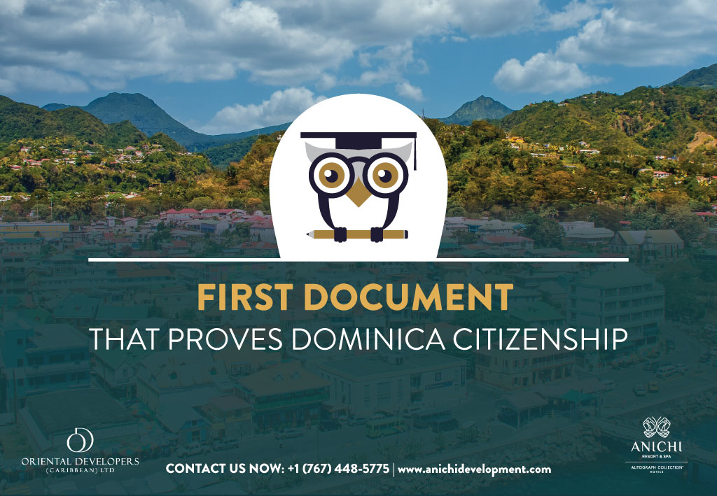 First Document that Proves Dominica Citizenship
