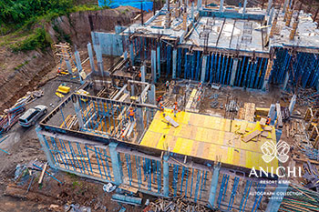 October 2021 Construction Update of Anichi Resort & Spa: Block A