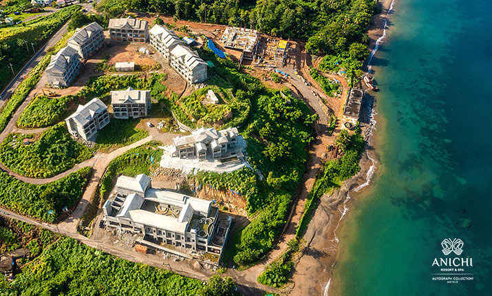 Ход строительства Anichi Resort & Spa за октябрь 2021