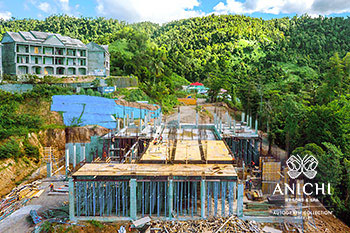 November 2021 Construction Update of Anichi Resort & Spa: Entrance Block